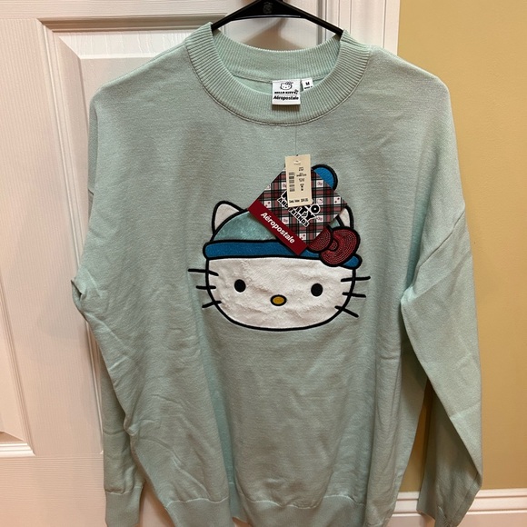 Aeropostale Mint Green Hello Kitty Sweatshirt - Picture 3 of 5